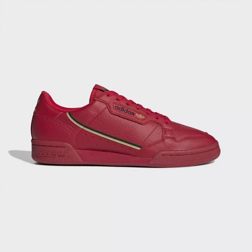 Adidas Continental 80 Tenis Rojos Para Hombre (MX-36494)